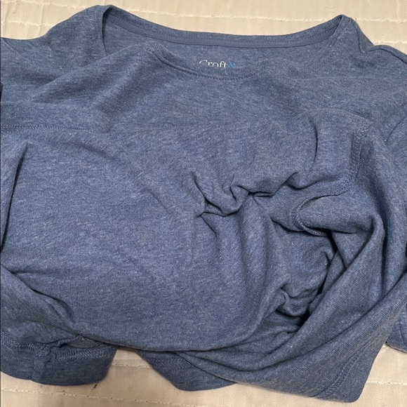 Croft & Barrow Boston Terriers Blue Long Sleeve Crew Neck Tee | Size XXL NWT - Picture 11 of 11